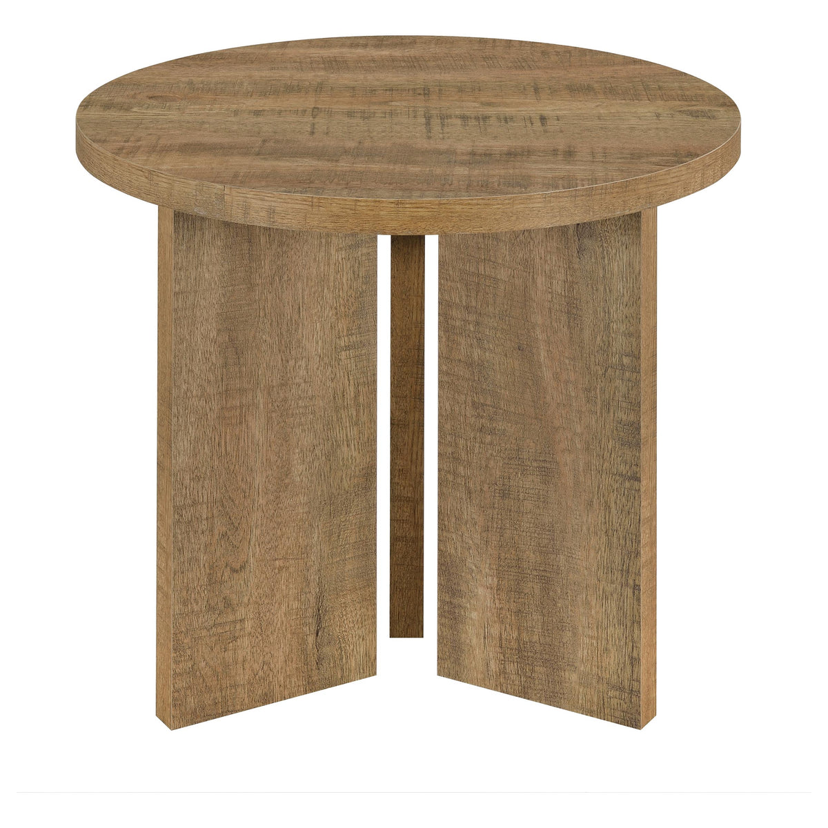 Aragon 2-Piece Round Coffee and End Table Set Mango