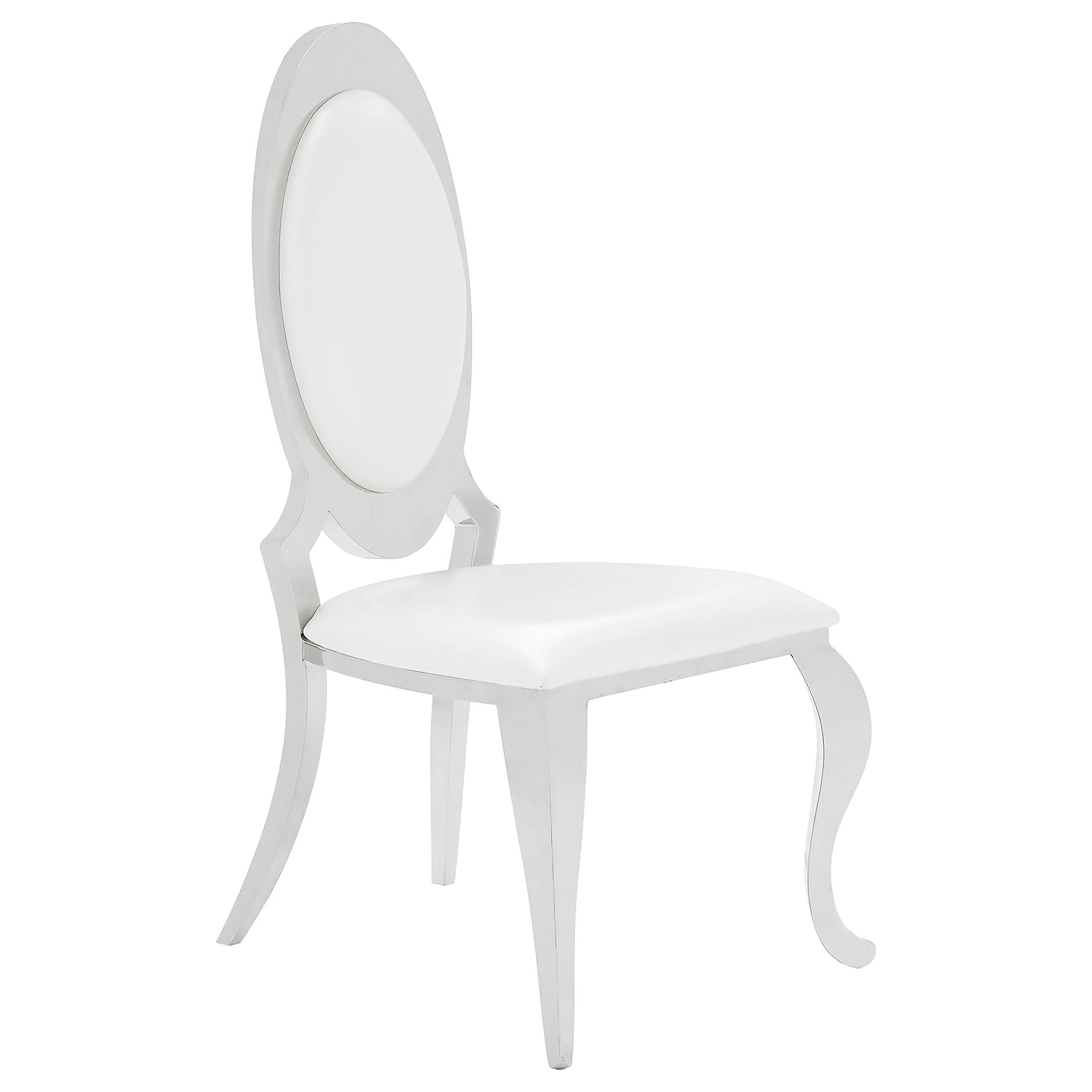 Antoine 7-piece Rectangular Glass Top Dining Table Set White