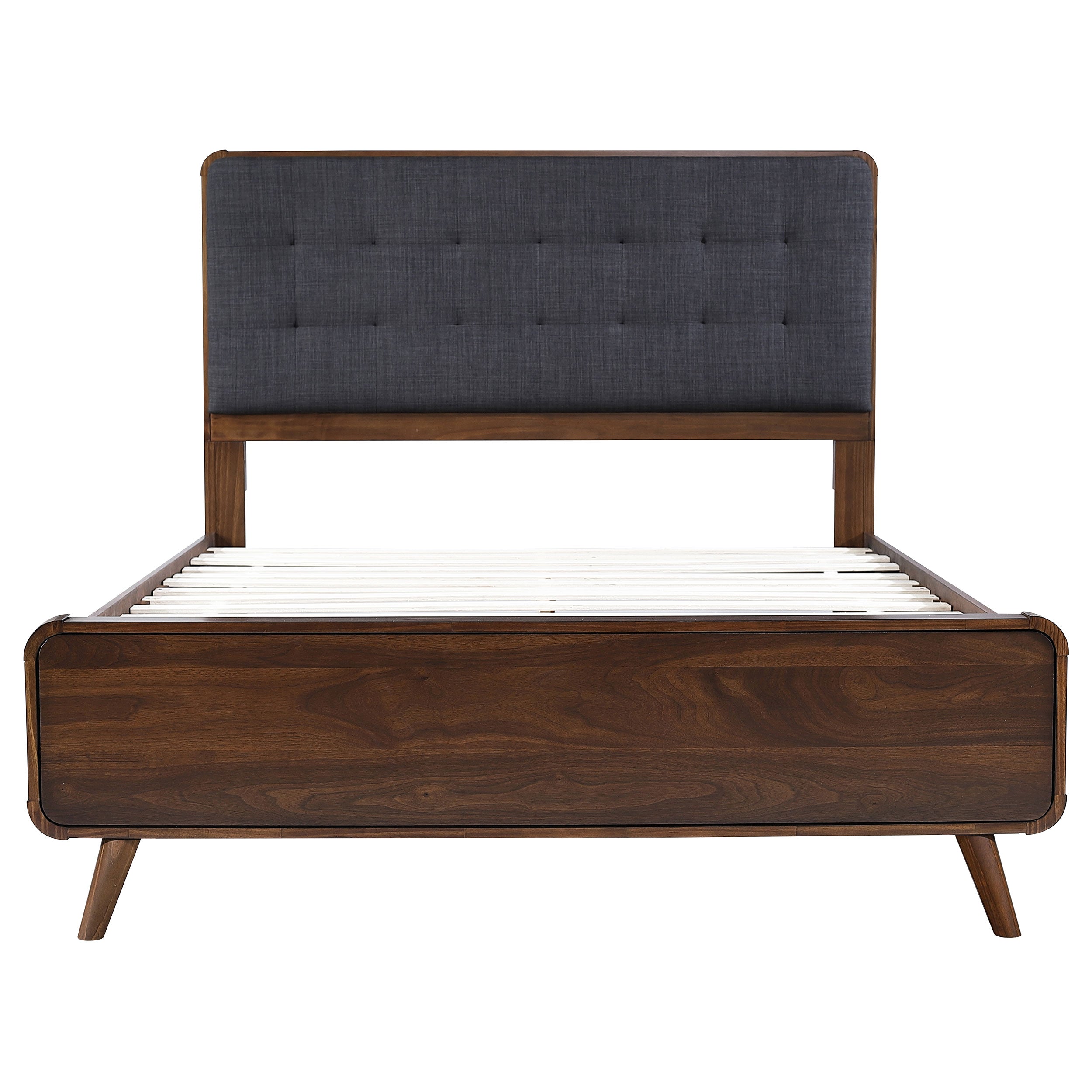 Robyn Wood Full Platform Bed Dark Walnut