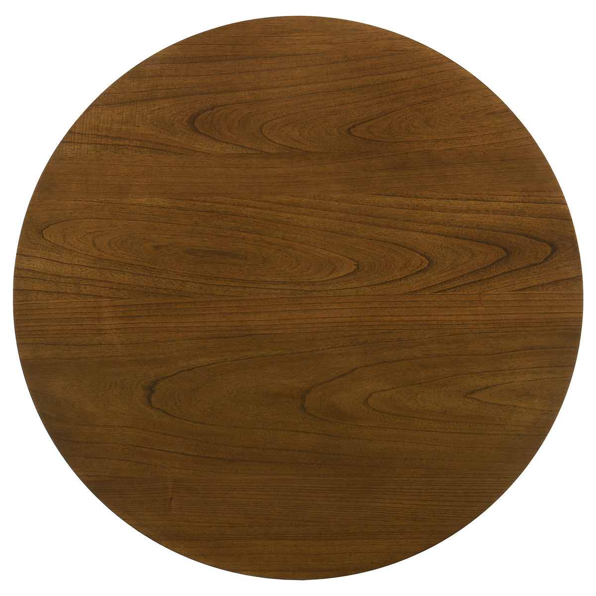 Mueller 48-inch Round Mindi Veneer Dining Table Brown