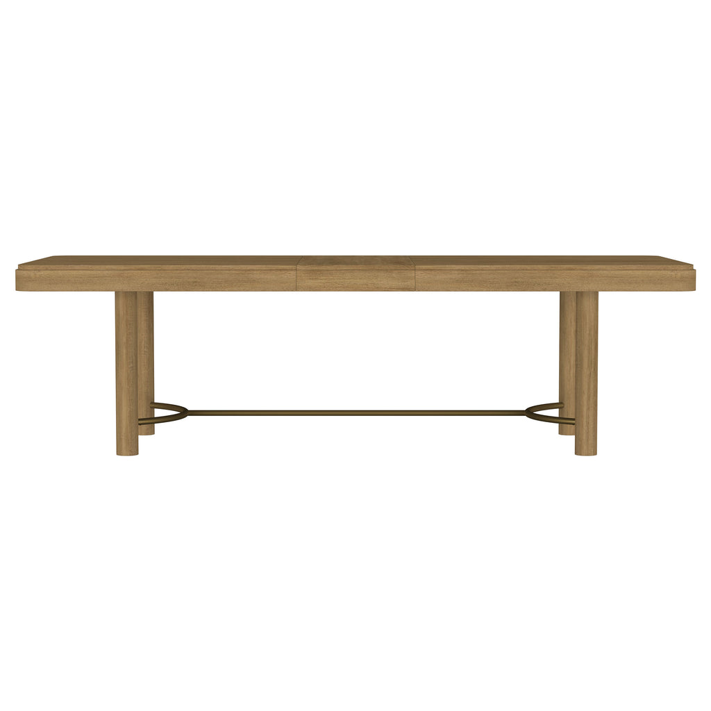 Arini 7-piece Extension Leaf Dining Table Set Sand Wash and Black