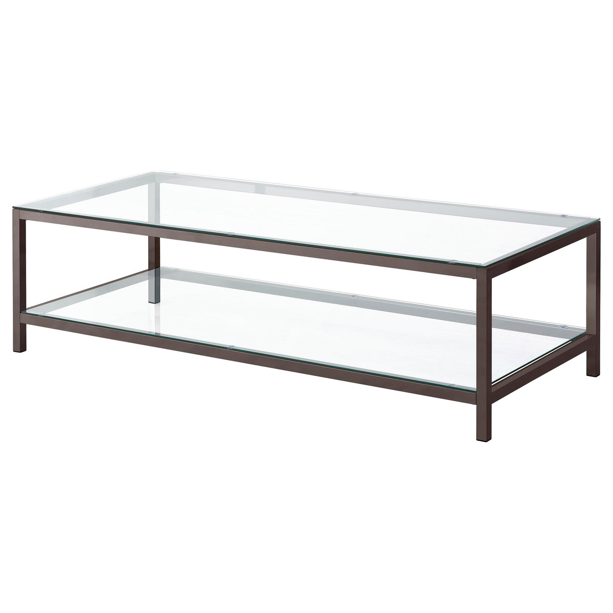 Trini 3-piece Coffee and End Table Set Black Nickel