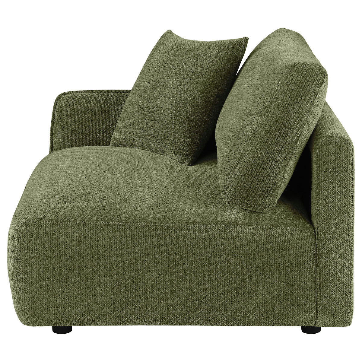 Elysia Fabric Upholstered Modular LAF Chair Green