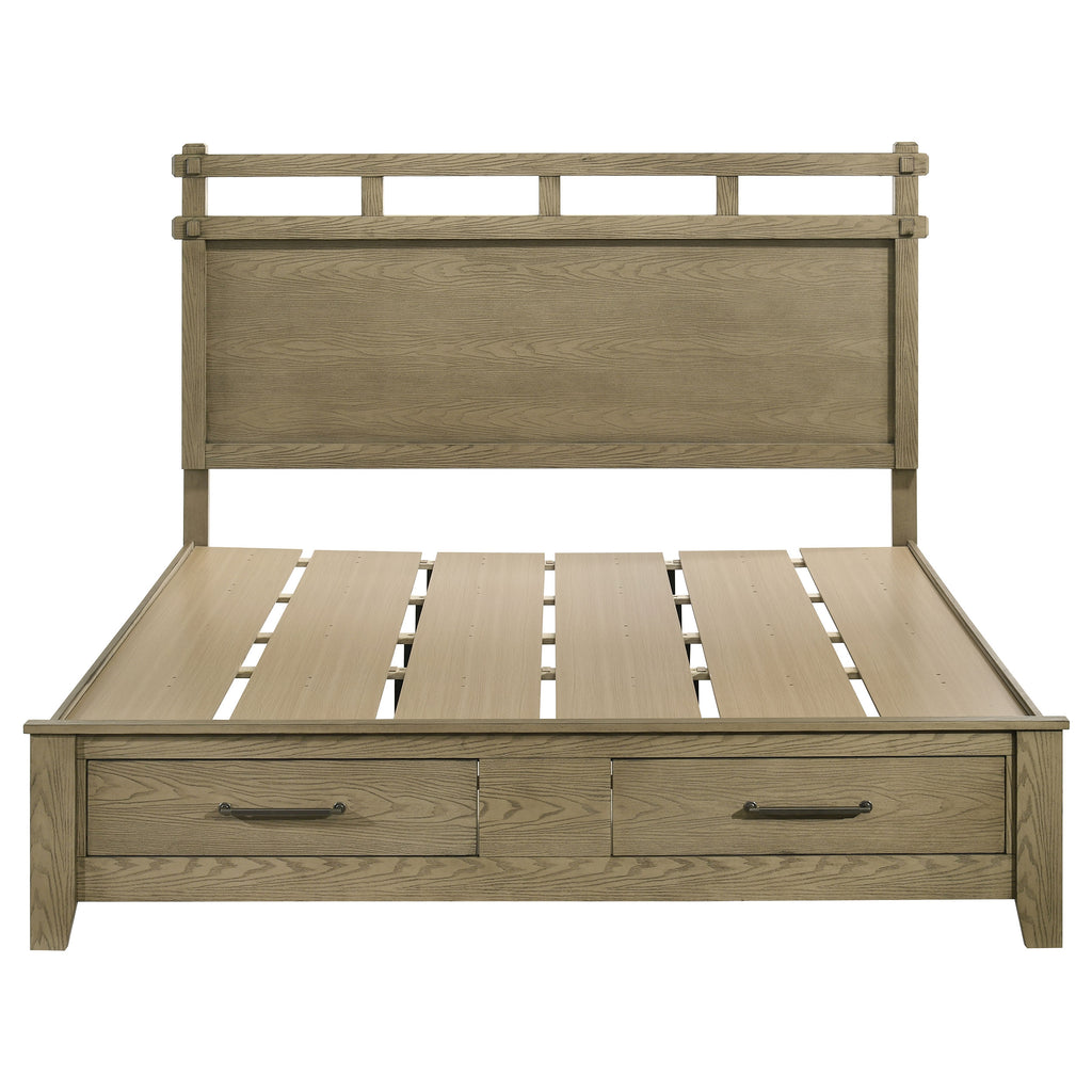 Hazlewood 59-inch Eastern King Storage Bed Vineyard Oak