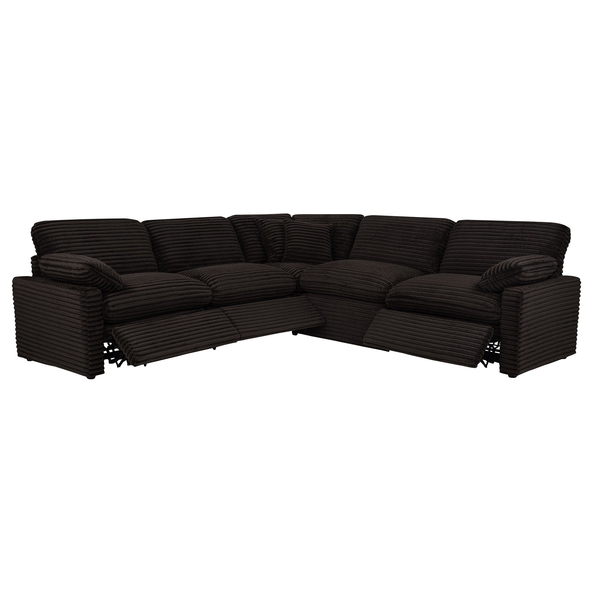 Collins 5-piece Modular Power Reclining Sectional Chocolate Brown