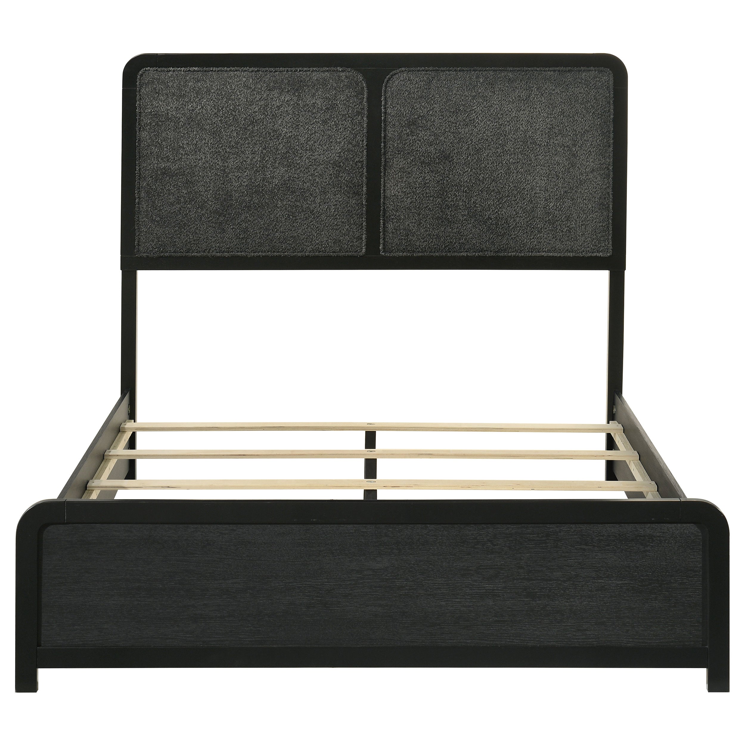Cavelle 51-inch Upholstered Full Panel Bed Black