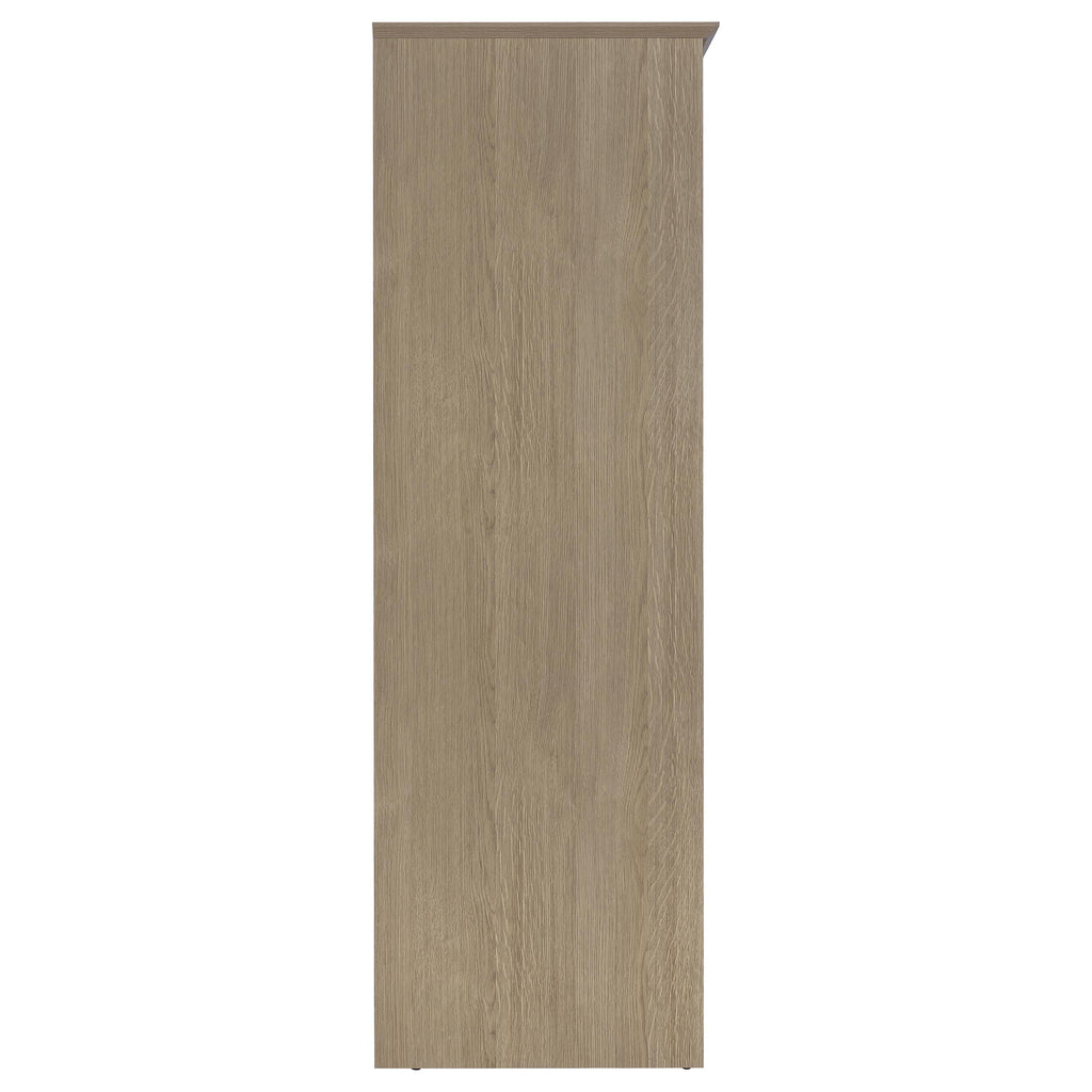 Canova 3-door Bedroom Wardrobe Storage Cabinet Armoire Latte