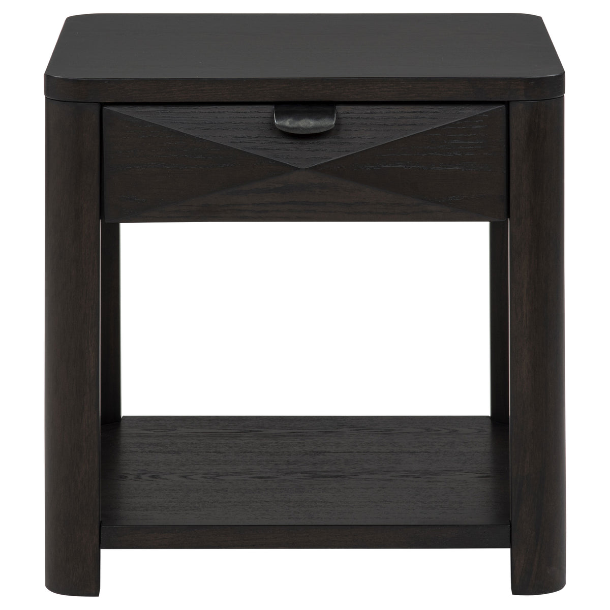 Marcelo Wood End Table with Drawer and Shelf Coffee