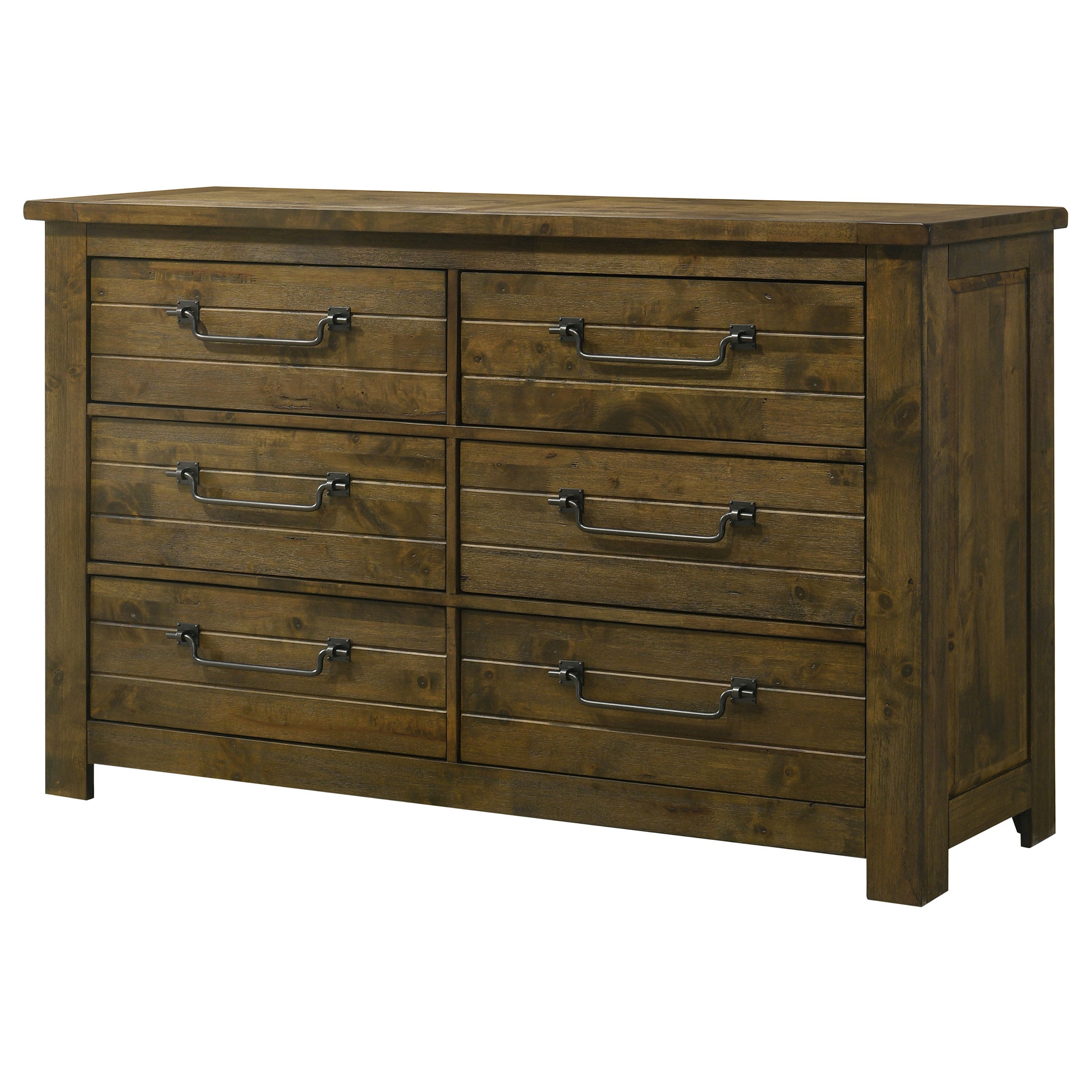 Doherty 6-drawer Bedroom Dresser Rustic Brown