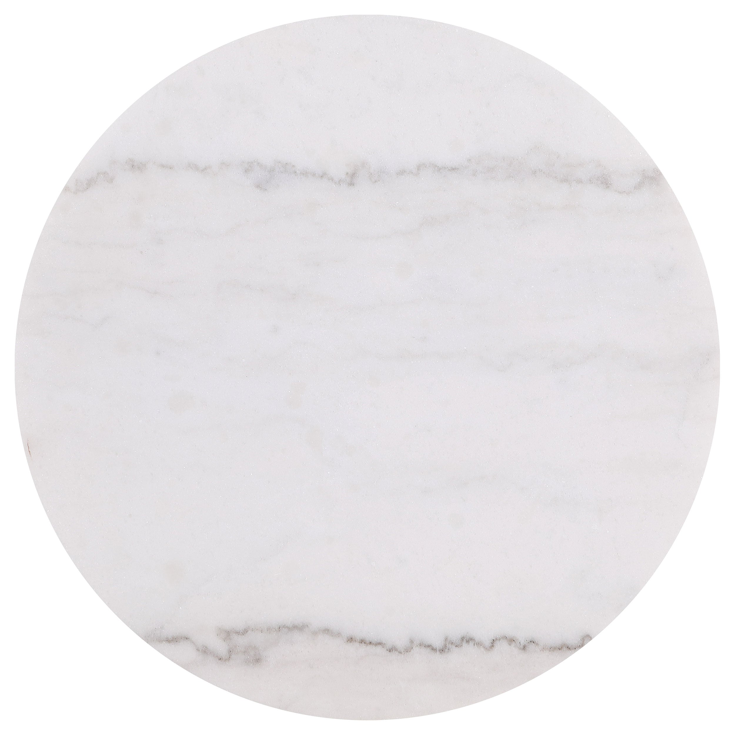 Jason 3-piece Round White Marble Coffee Table Set Greige