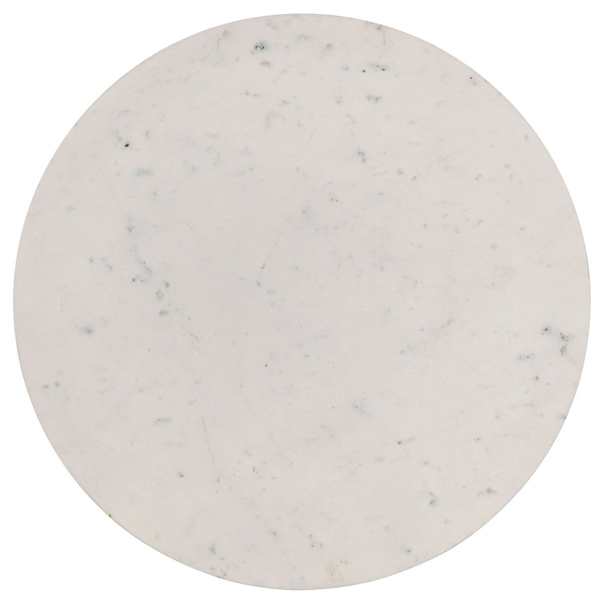 Aldis Round Marble Top Coffee Table White and Natural
