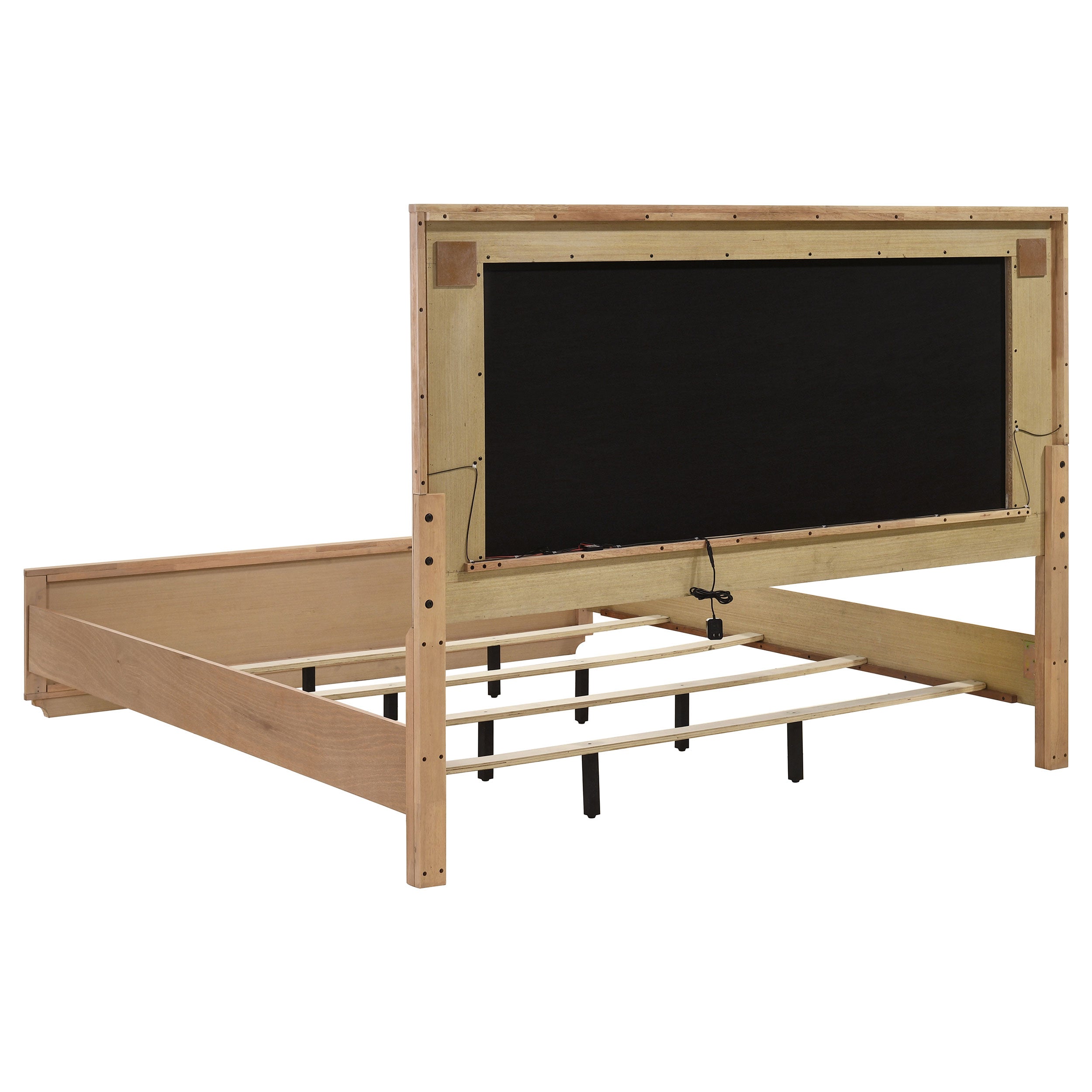 Leanne 4-piece Eastern King Bedroom Set Light Oak