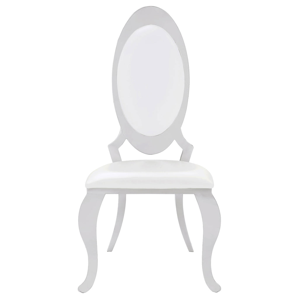 Antoine Upholstered Dining Chair Cream White (Set of 2)