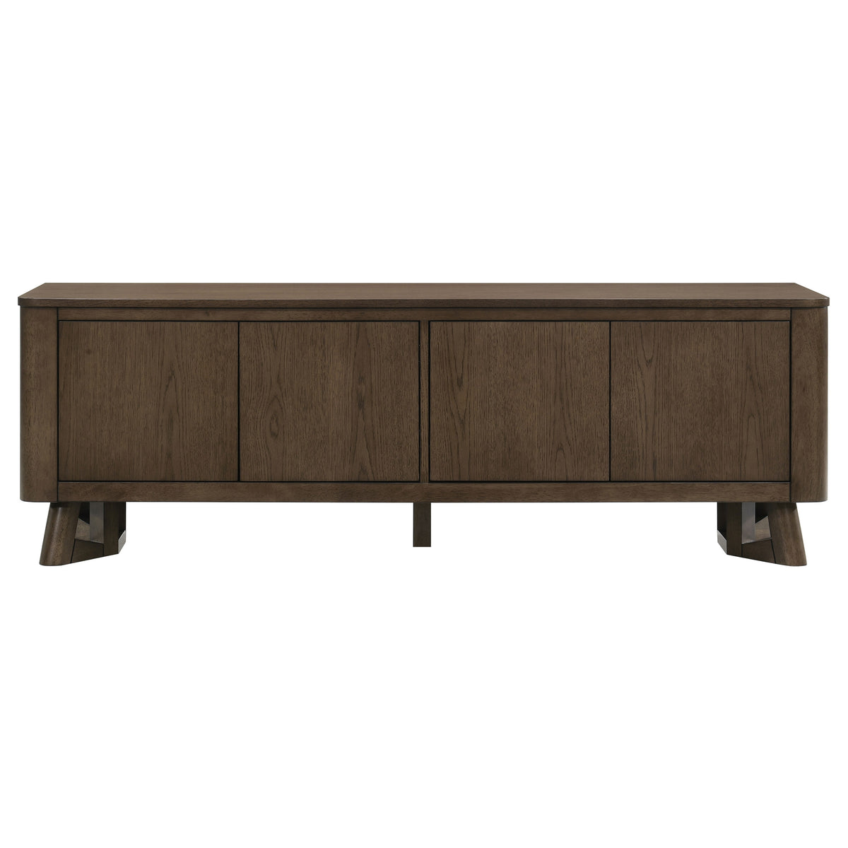 Trotter 71-inch 4-Door Wood TV Stand Media Console Brown