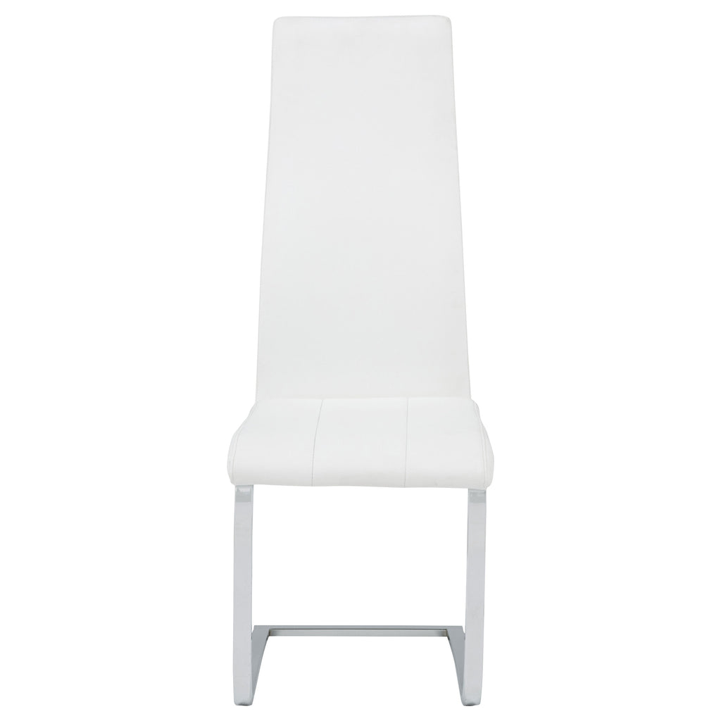 Montclair Upholstered Dining Side Chair White (Set of 4)