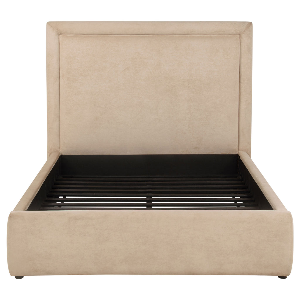 Lawson 54-inch Upholstered Full Platform Bed Light Saddle
