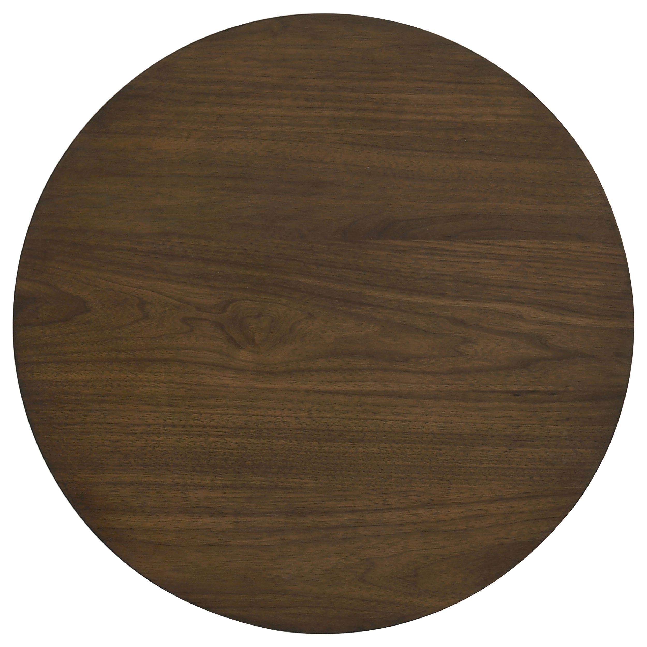 Strouse 47-inch Round Wood End Table Black