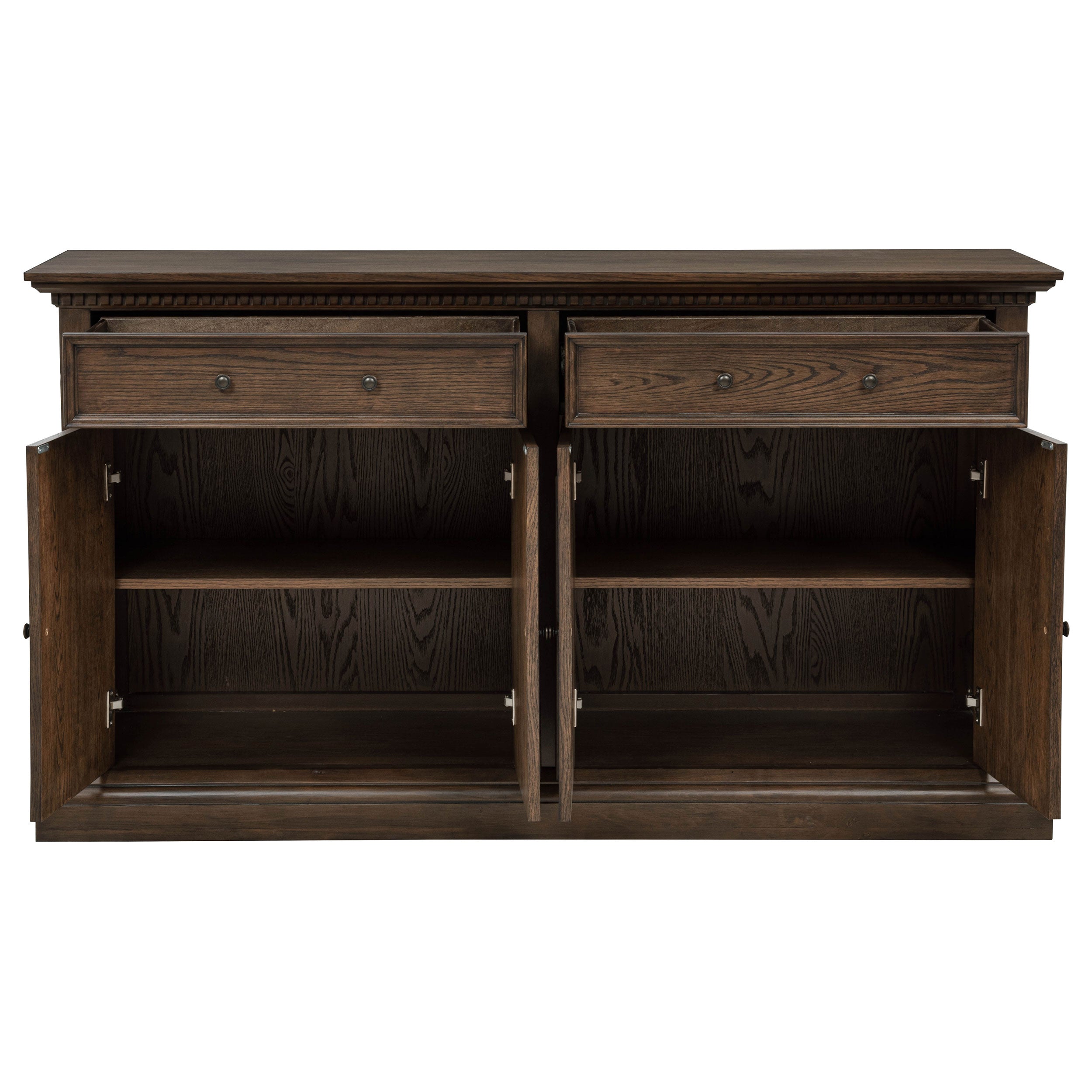 Ridgewell 2-drawer 4-door Dining Server Dark Oak