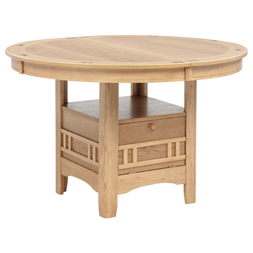 Lavon Oval 60-inch Wood Extension Leaf Dining Table Light Oak