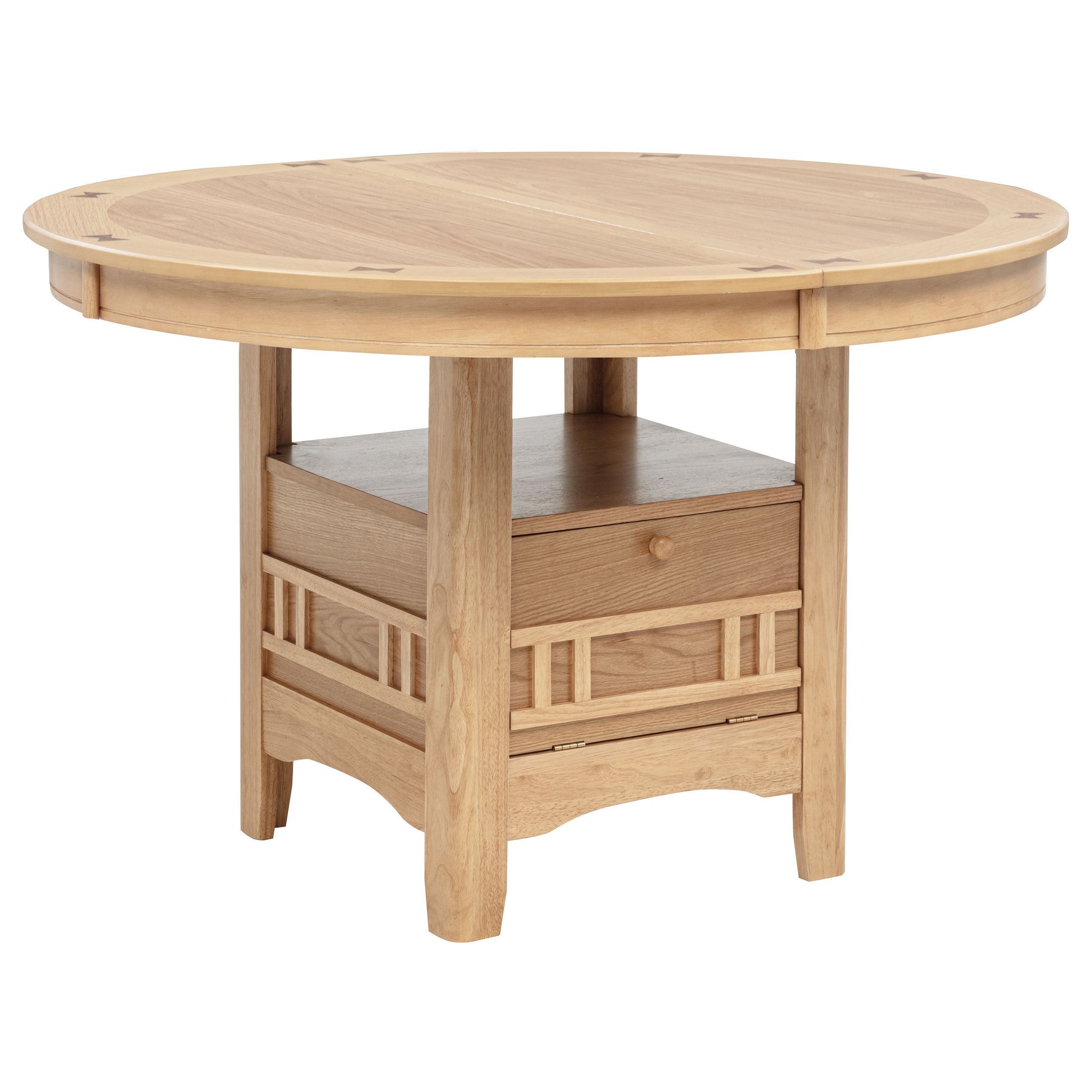 Lavon Oval 60-inch Wood Extension Leaf Dining Table Light Oak