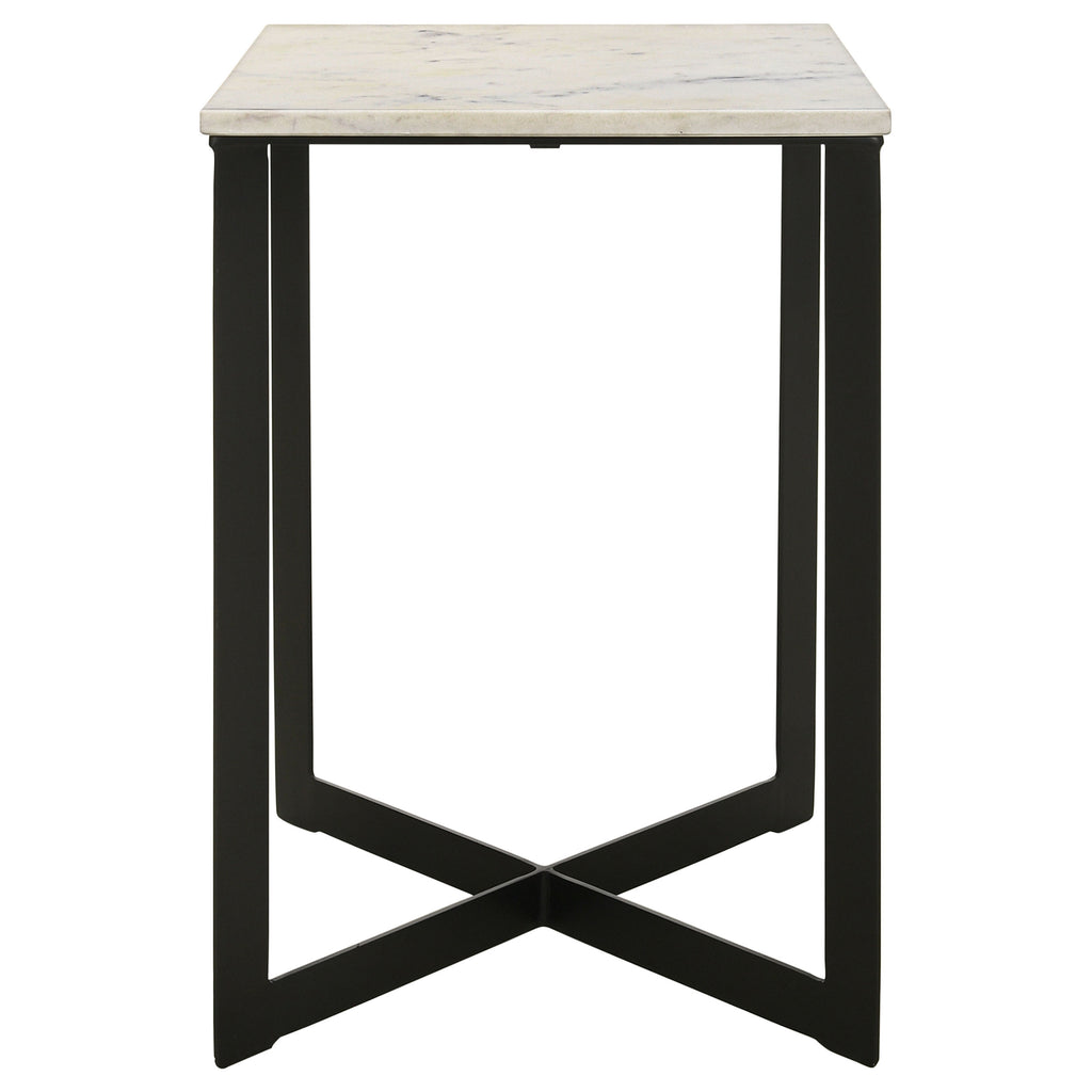 Tobin 3-piece Marble Top Coffee and End Table Set White