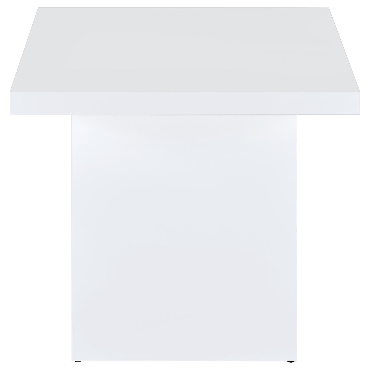 Devar 3-piece Square Coffee End Table Set White High Gloss
