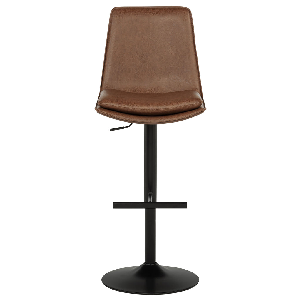 Eldridge Faux Leather Upholstered Adjustable Bar Stool Coffee