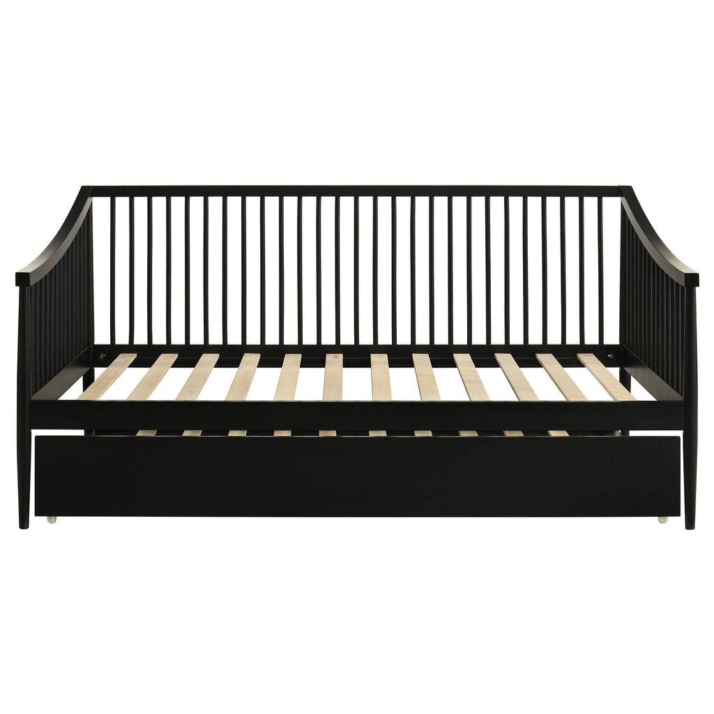 Delgado Windsor Twin Wood Daybed with Trundle Black