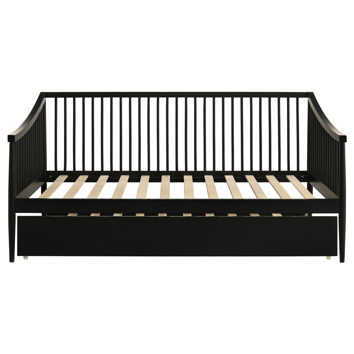 Delgado Windsor Twin Wood Daybed with Trundle Black