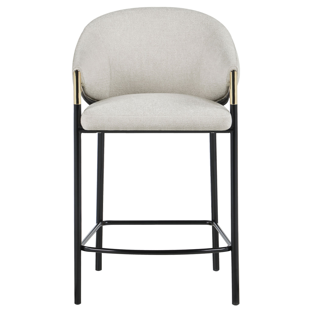 Chadwick Fabric Upholstered Counter Chair Beige (Set of 2)