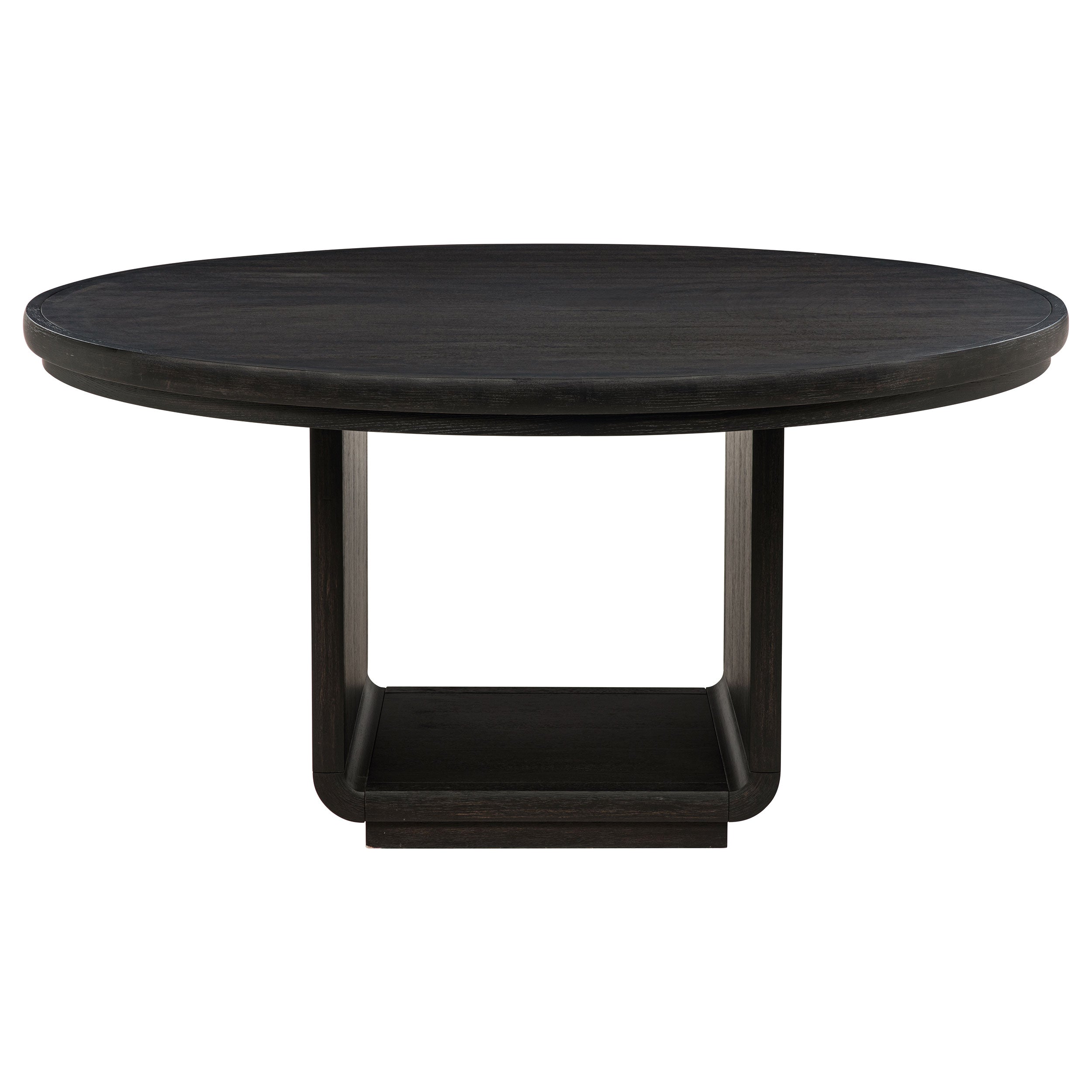 Leandro 5-piece Round Dining Table Set Burnished Black