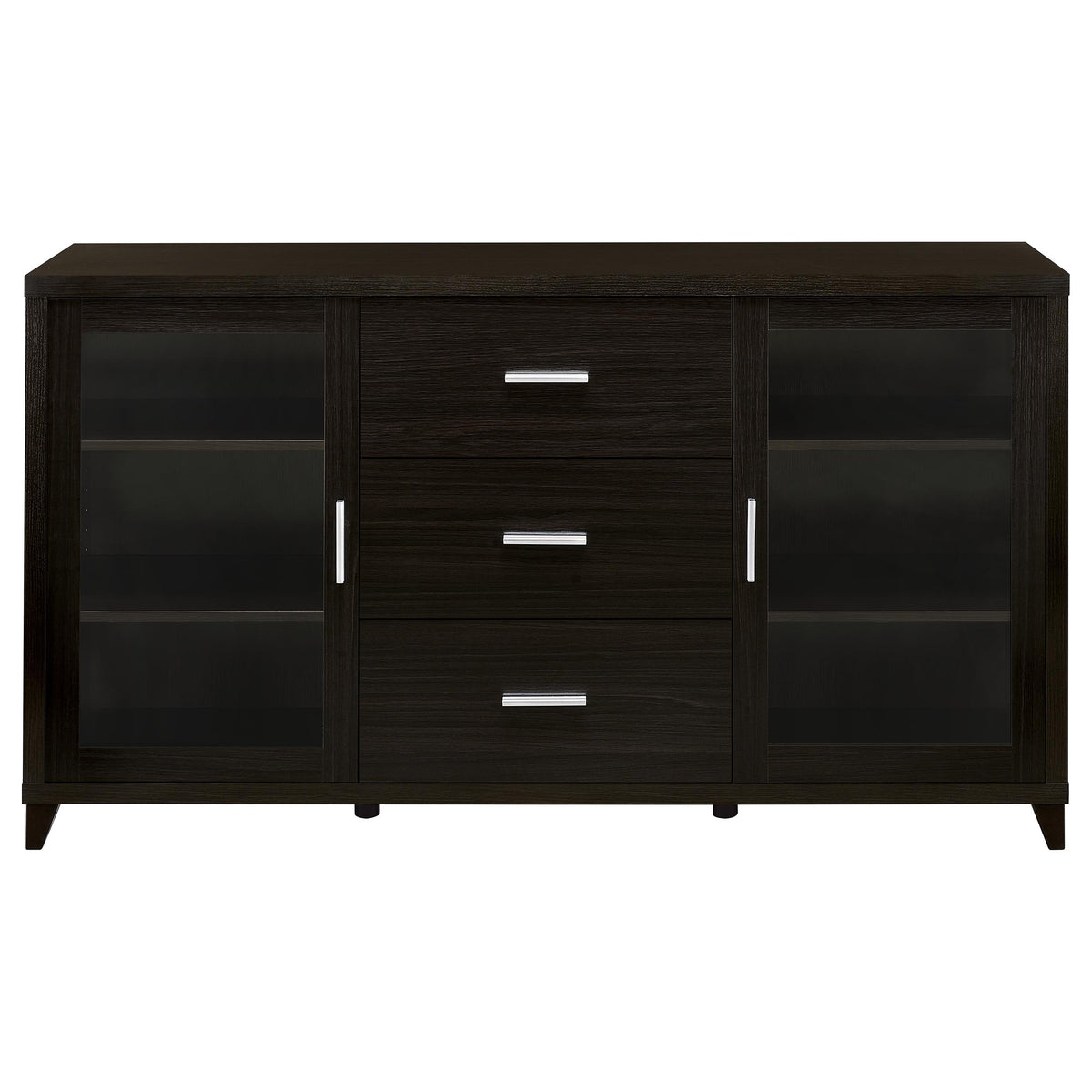 Lewes 2-door Engineered Wood 60-inch TV Stand Cappuccino