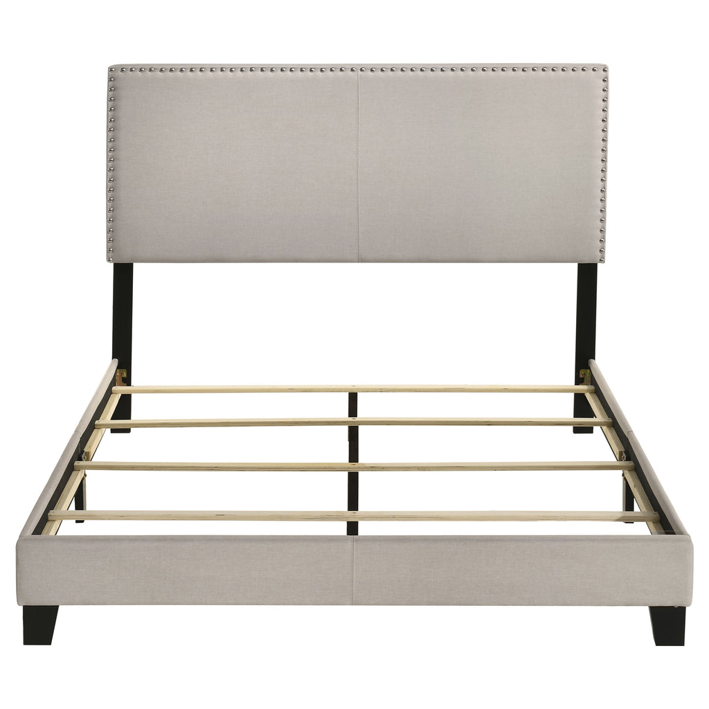 Boyd Upholstered Queen Panel Bed Ivory