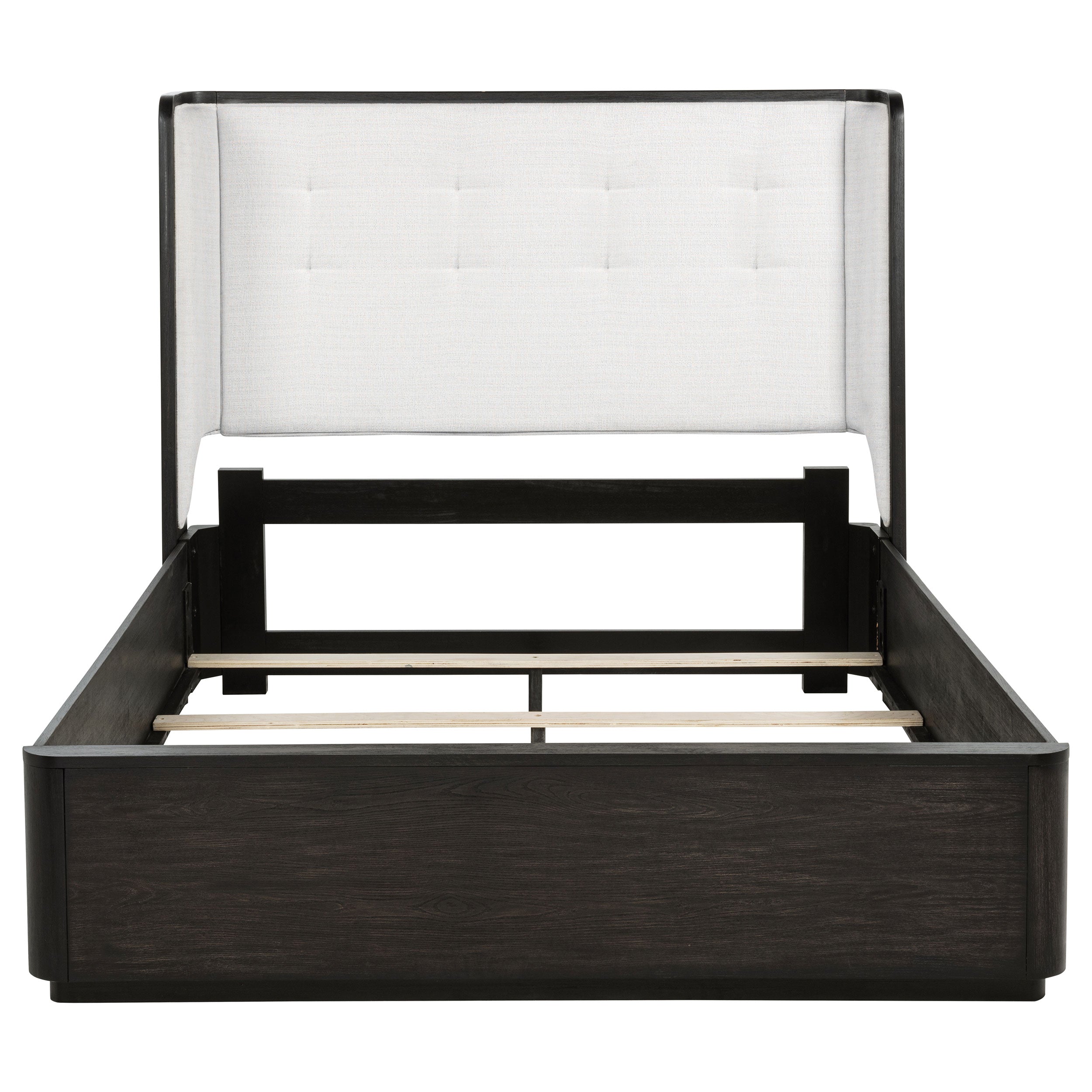 Leandro 55-inch Queen Wingback Bed Burnished Black