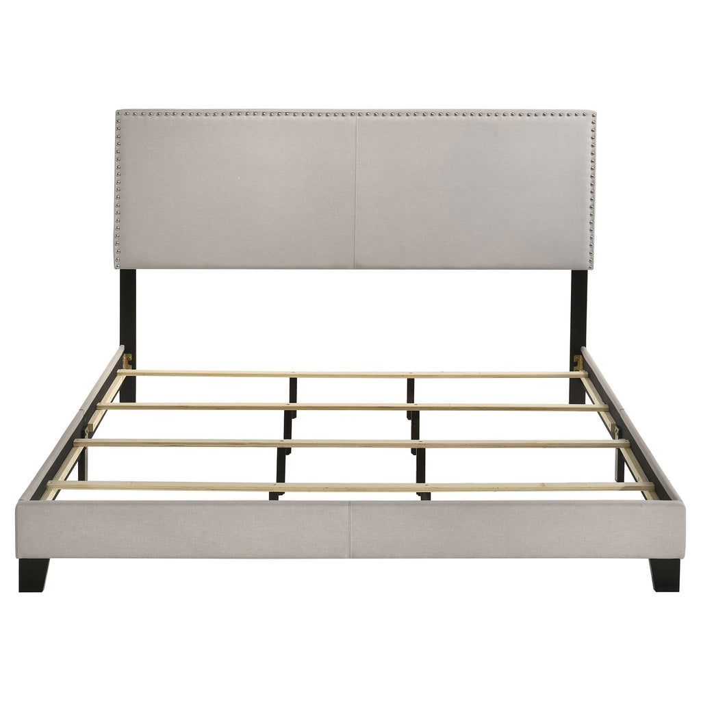 Boyd Upholstered California King Panel Bed Ivory