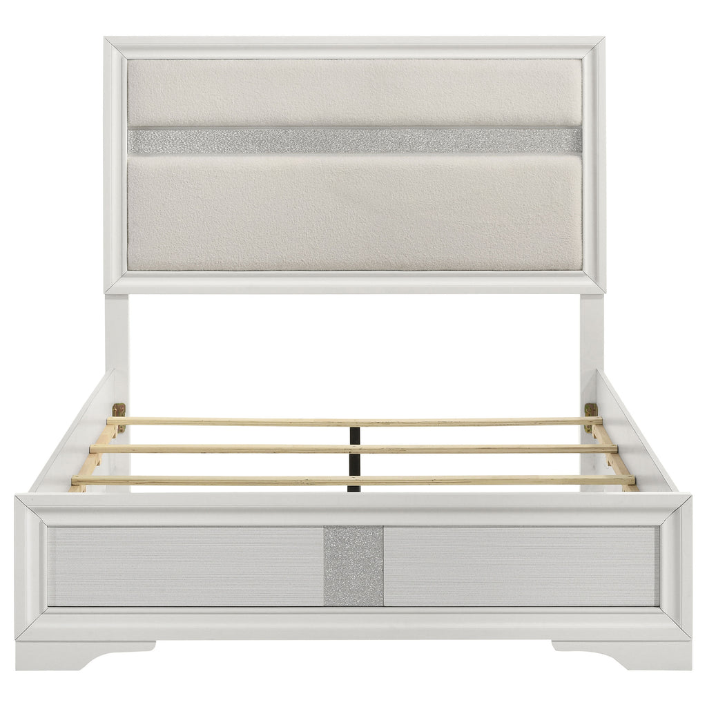 Miranda 54-inch Upholstered Full Panel Bed White
