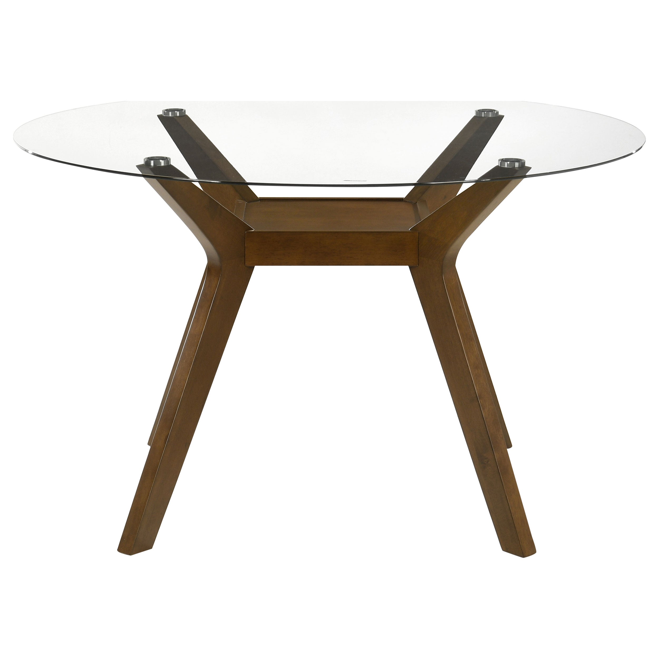 Paxton Square Wood Dining Table Base Brown