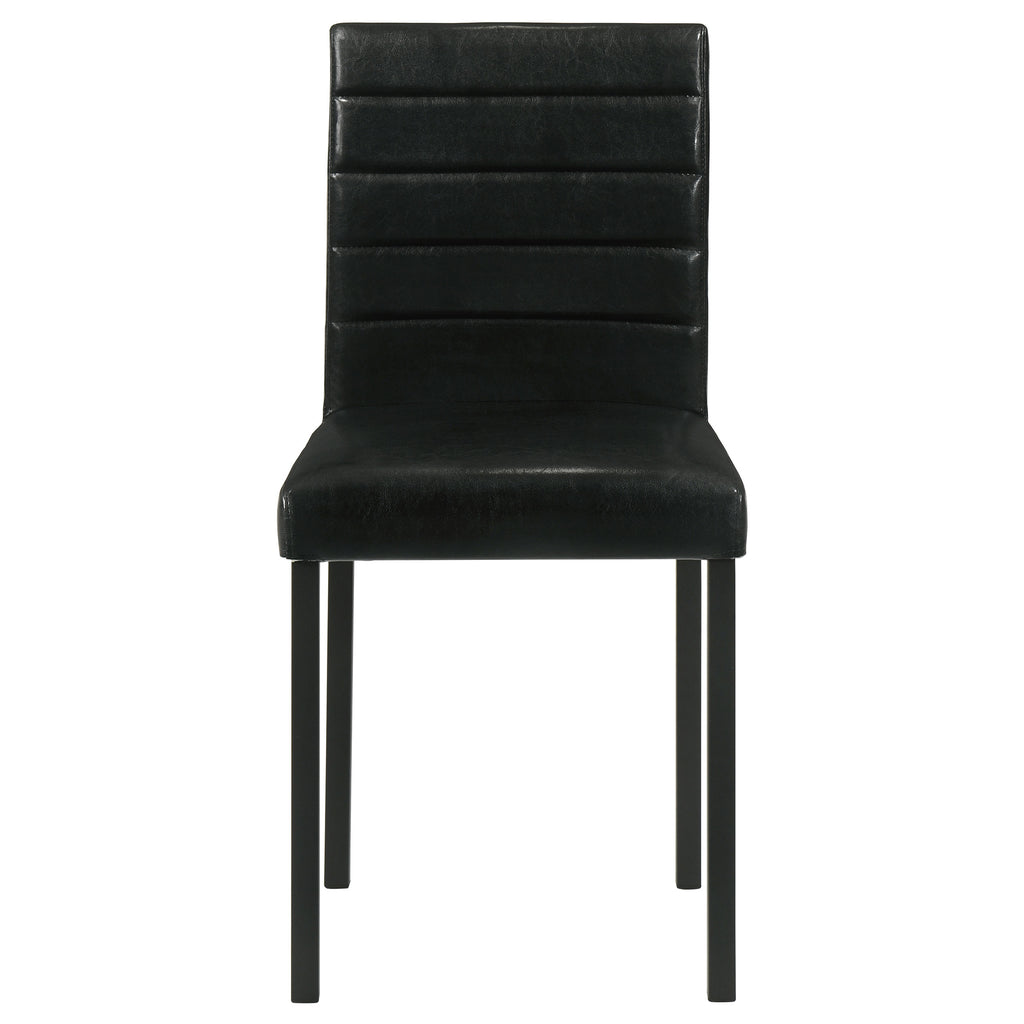Garza Upholstered Dining Side Chair Black (Set of 4)