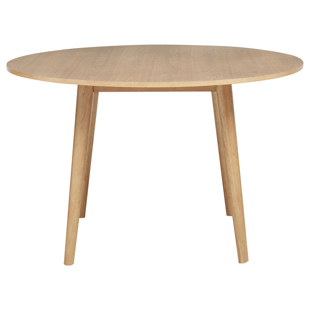 Andrews 5-piece Round Dining Table Set Light Ash and White