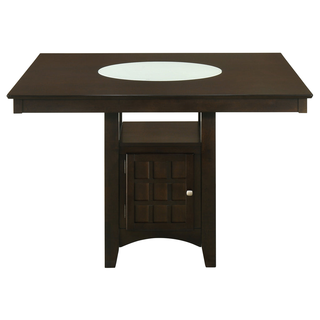 Gabriel 5-piece Square Counter Height Dining Set Cappuccino