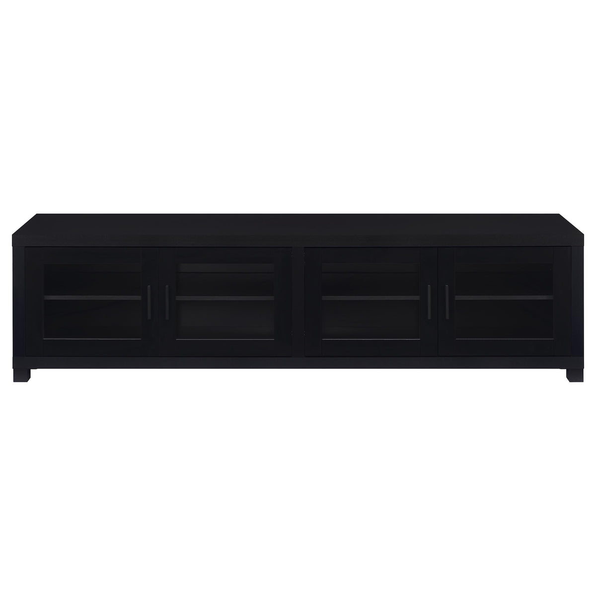 Sachin 4-door Engineered Wood 79-inch TV Stand Black