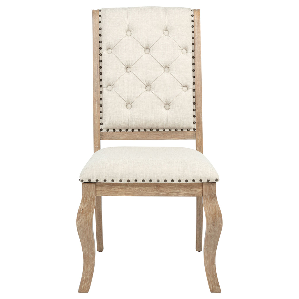 Brockway Upholstered Dining Chair Barley Brown (Set of 2)