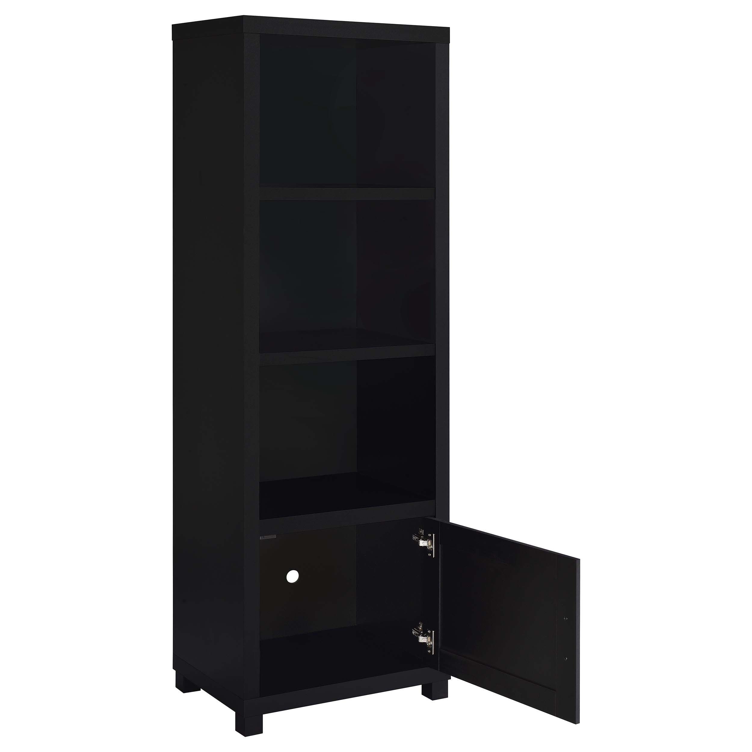 Sachin 3-piece Entertainment Center 79-inch TV Stand Black