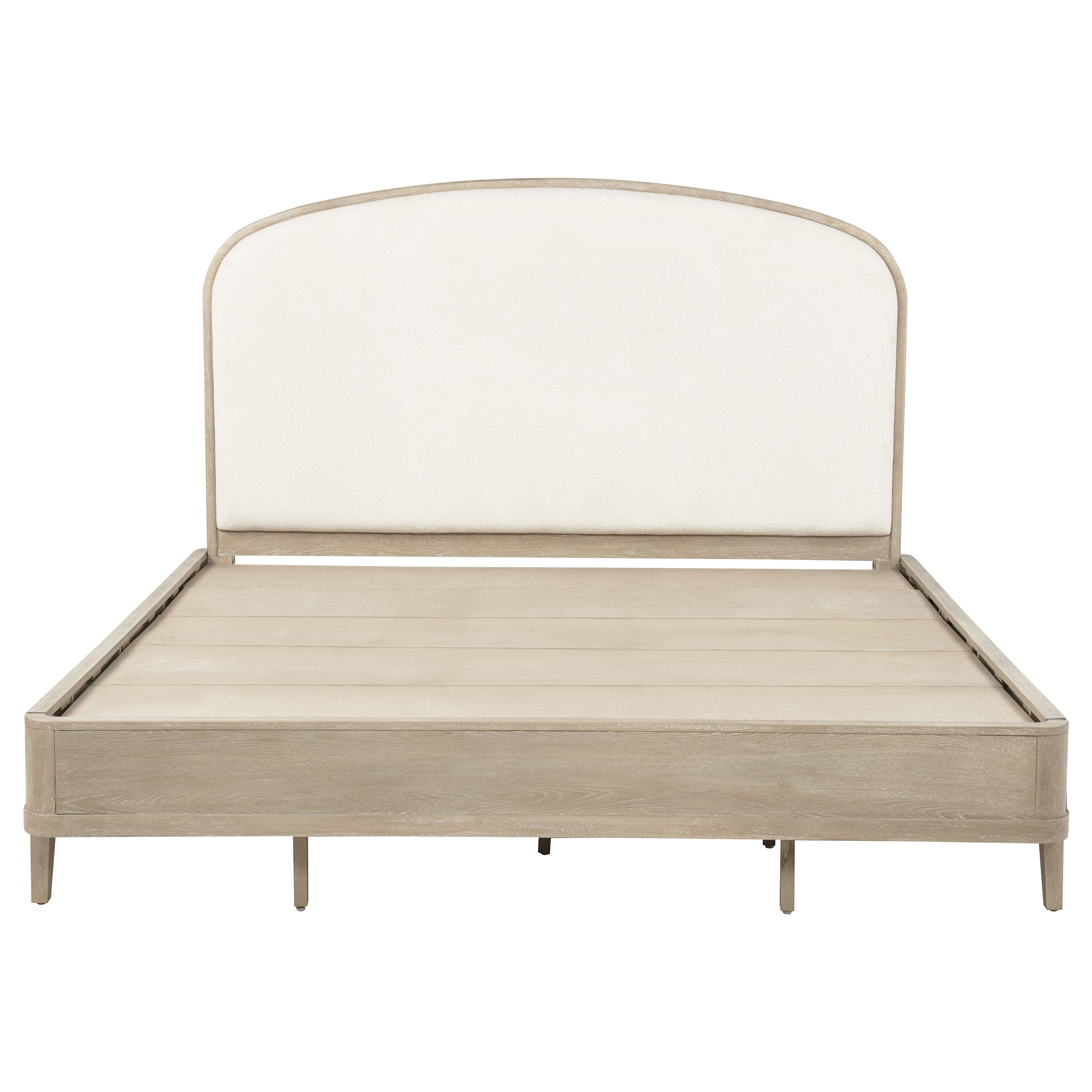 Lucaire Queen Upholstered Panel Bed Sandstone