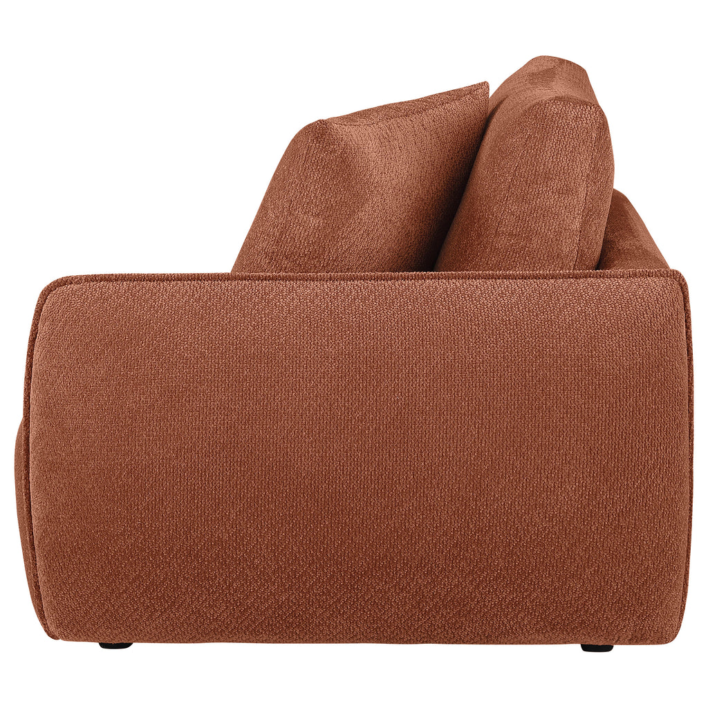 Elysia Fabric Upholstered Modular RAF Chair Coral
