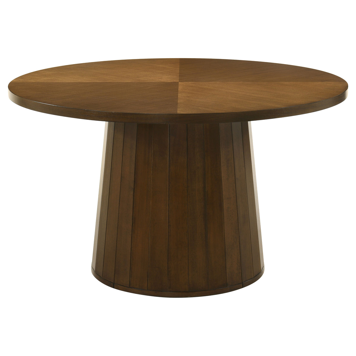 Galindo 5-piece 52-inch Round Dining Set Nutmeg and Walnut