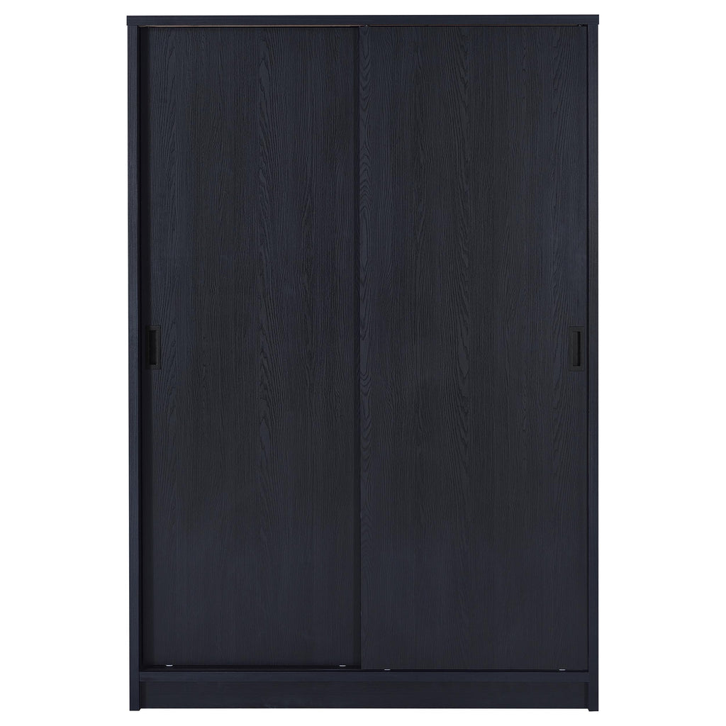 Noble 2-door Bedroom Wardrobe Storage Cabinet Armoire Black