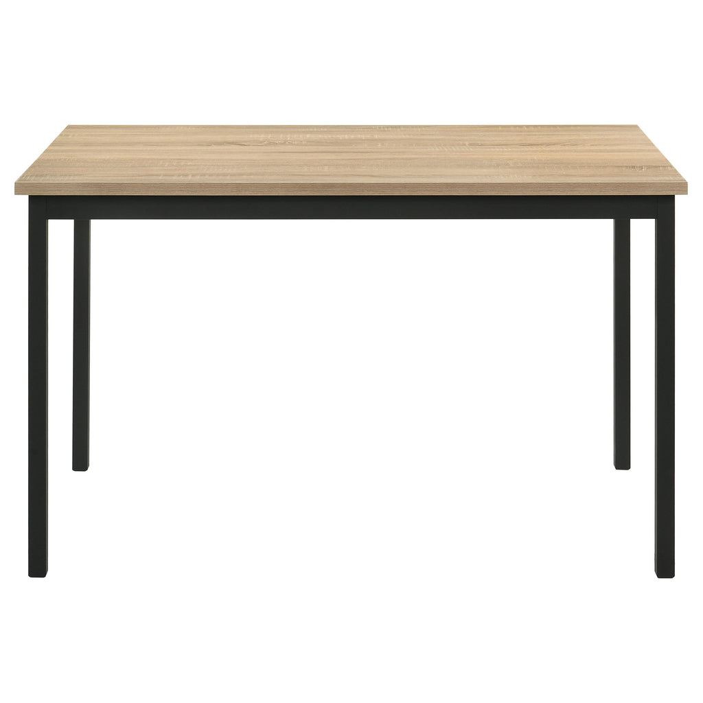 Garza 5-piece Rectangular Dining Table Greige Oak