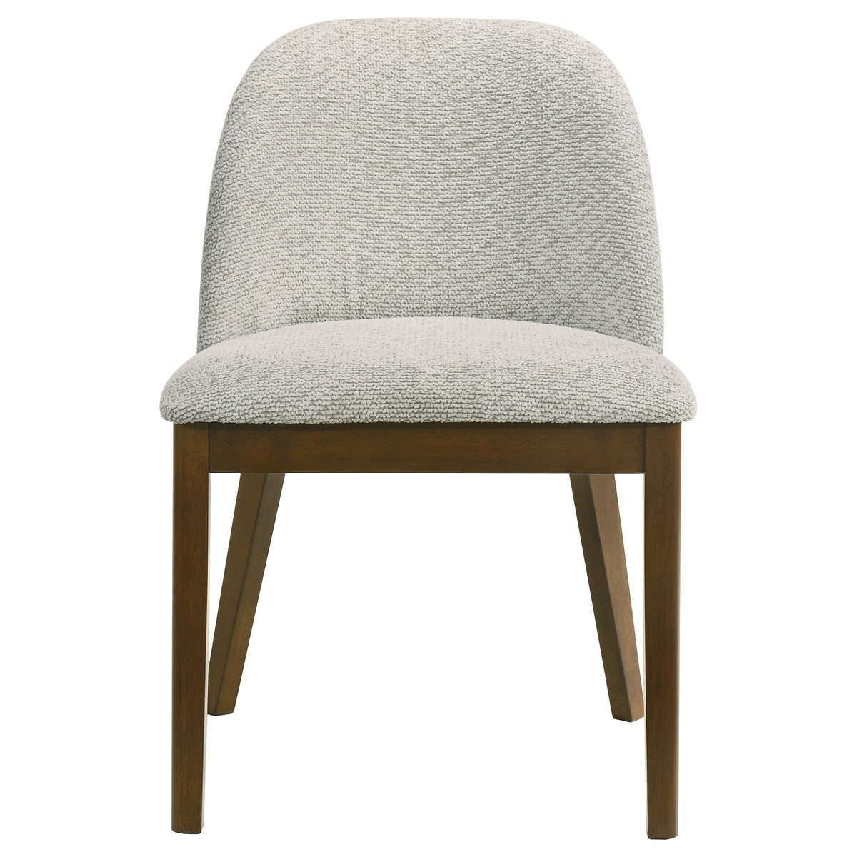 Mueller Upholstered Dining Side Chair Brown and Beige (Set of 2)