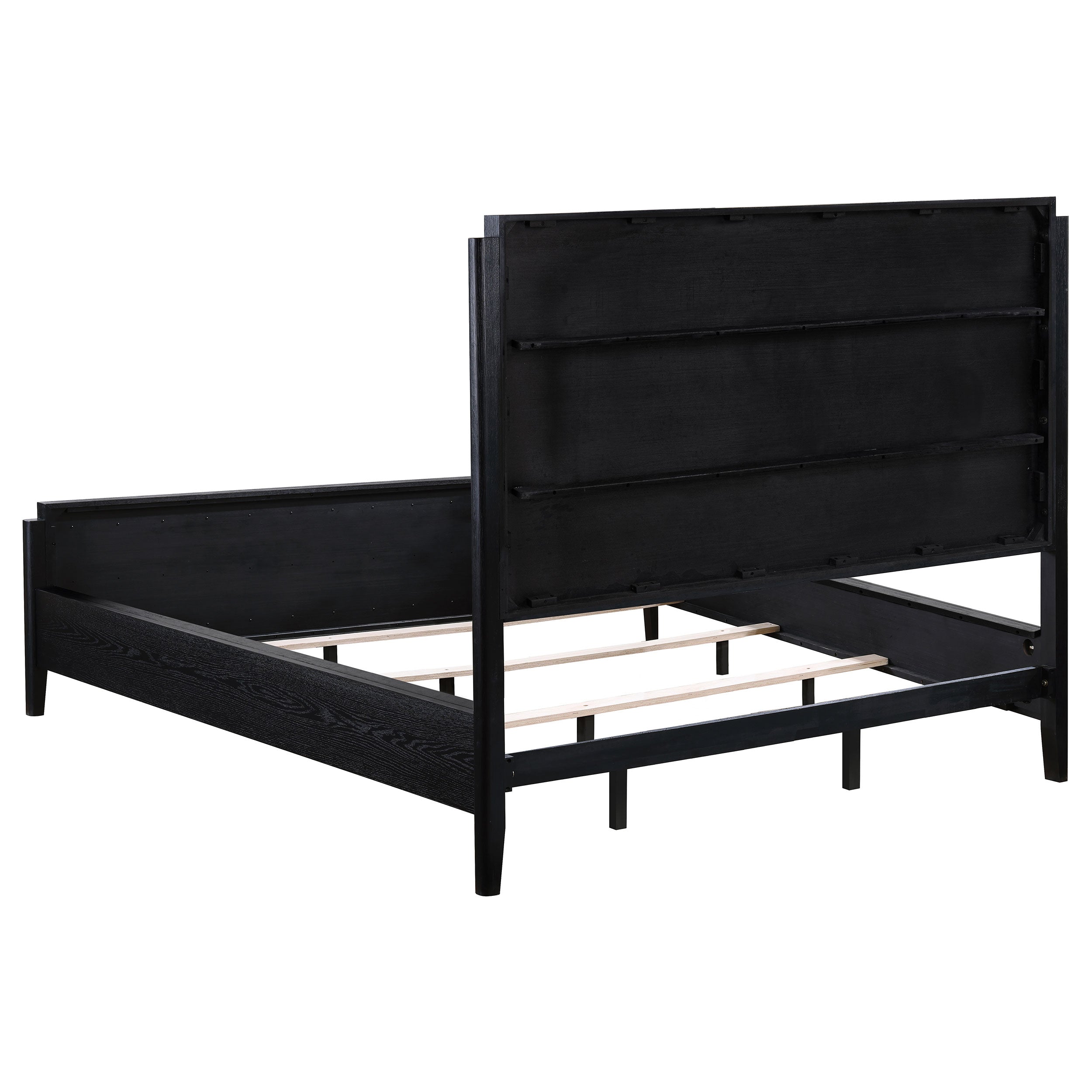 Brookmead 4-piece Upholstered Cal King Bedroom Set Black